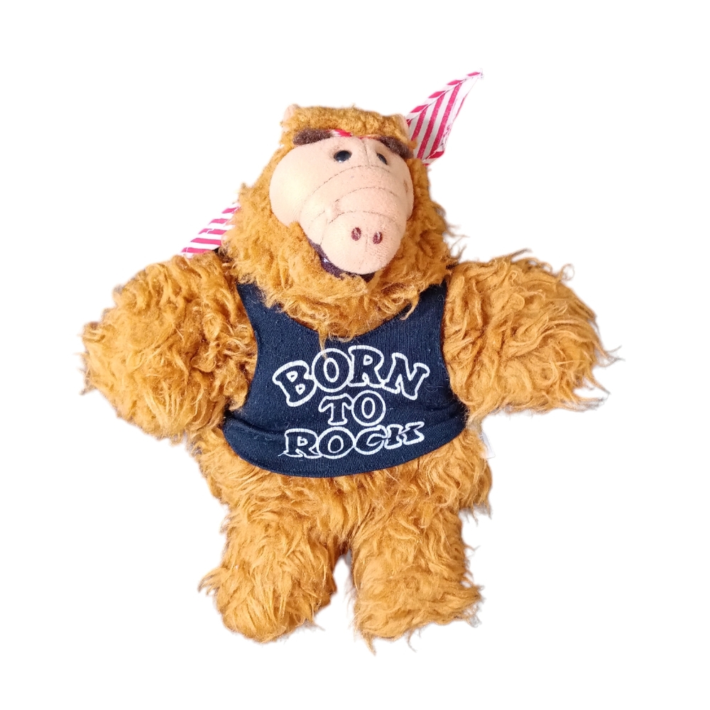 Vintage 1988 Alf "Born to Rock" Hand Puppet Plush
